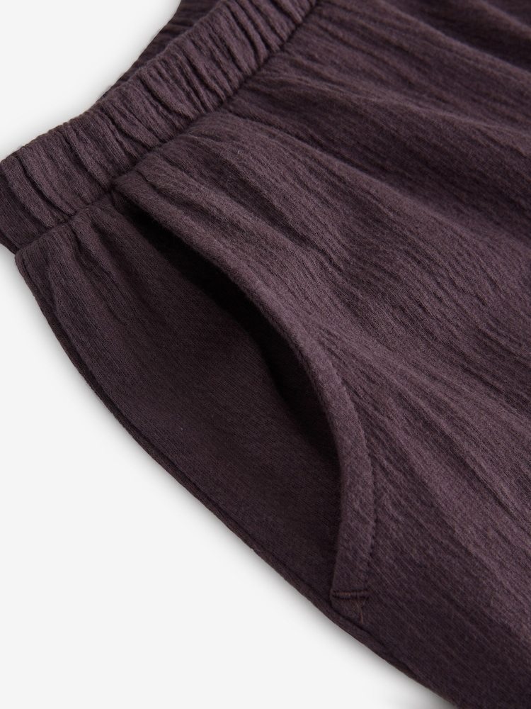 Brown Textured Barrel Leg Trousers (3mths-7yrs) - Image 9 of 9