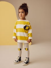 Grey Bee Embellished Leggings (3mths-7yrs) - Image 2 of 7