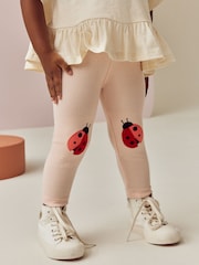 Pink Ladybird Embellished Leggings (3mths-7yrs) - Image 1 of 8