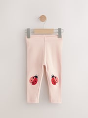 Pink Ladybird Embellished Leggings (3mths-7yrs) - Image 5 of 8