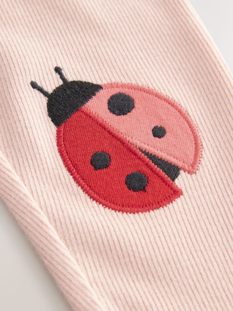 Pink Ladybird Embellished Leggings (3mths-7yrs) - Image 8 of 8