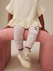Pale Pink Circus Girl Embellished Leggings (3mths-7yrs) - Image 3 of 8