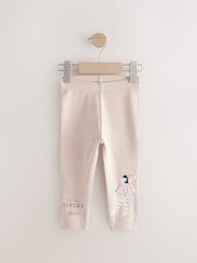 Pale Pink Circus Girl Embellished Leggings (3mths-7yrs) - Image 5 of 8