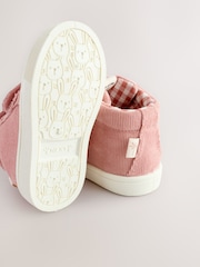 Pink Standard Fit (F) Touch Fasten Strap High Top Washable Trainers - Image 6 of 6