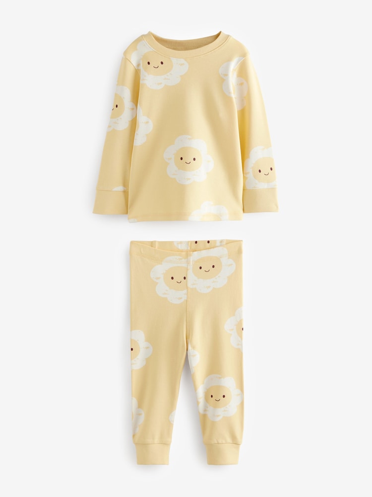 Neutral All Over Print Pyjamas 2 Pack - Image 2 of 3