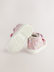 Multi Dinosaur Standard Fit (F) Touch Fasten Strap High Top Washable Trainers - Image 5 of 7