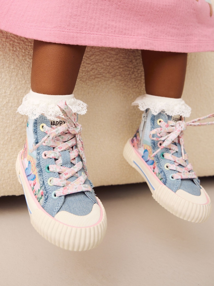 Denim arcoíris - Zapatillas altas con suela gruesa - Imagen 2 de 8 Denim arcoíris - Zapatillas altas con suela gruesa - Imagen 2 de 8