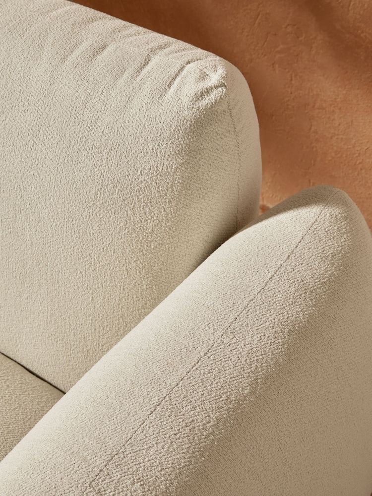 MADE.COM White Boucle Samaya 2 Seater Outdoor Garden Lounge Sofa - Image 2 of 5