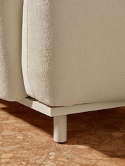 MADE.COM White Boucle Samaya 2 Seater Outdoor Garden Lounge Sofa - Image 3 of 5