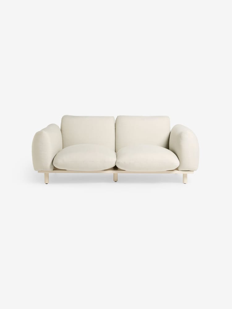 MADE.COM White Boucle Samaya 2 Seater Outdoor Garden Lounge Sofa - Image 5 of 5