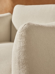 MADE.COM White Boucle Samaya Outdoor Garden Lounge Chair - Image 2 of 5