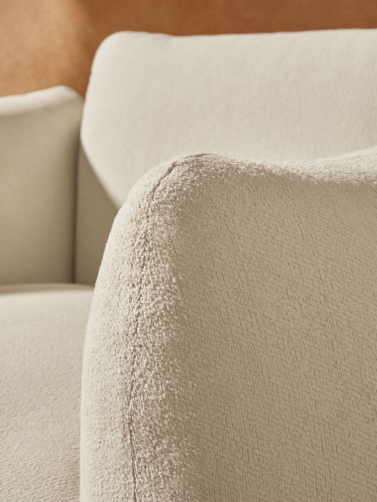 MADE.COM White Boucle Samaya Outdoor Garden Lounge Chair - Image 2 of 5