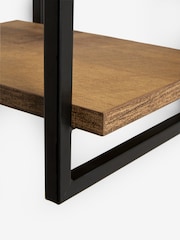 Dark Bronx 2 Tier Narrow Wall Shelves - Image 5 of 5