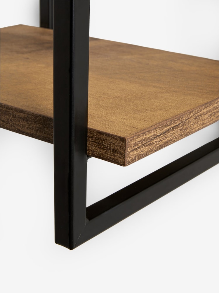 Dark Bronx 2 Tier Narrow Wall Shelves - Image 5 of 5