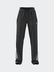 adidas Dark Black Straight Firebird 3 Stripe Straight Trackpants - Image 12 of 20