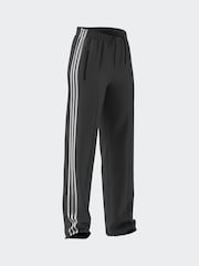 adidas Dark Black Straight Firebird 3 Stripe Straight Trackpants - Image 14 of 20