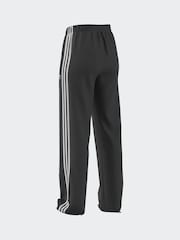 adidas Dark Black Straight Firebird 3 Stripe Straight Trackpants - Image 15 of 20