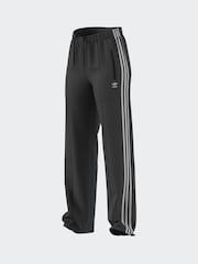 adidas Dark Black Straight Firebird 3 Stripe Straight Trackpants - Image 16 of 20