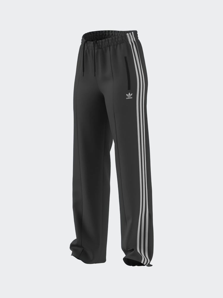 Donkerzwart - adidas Firebird 3 Stripe Straight Trackpants - Image 16 of 20