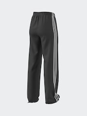 adidas Dark Black Straight Firebird 3 Stripe Straight Trackpants - Image 17 of 20