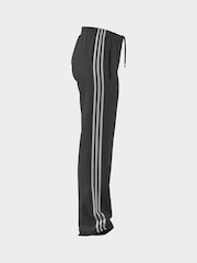 adidas Dark Black Straight Firebird 3 Stripe Straight Trackpants - Image 18 of 20