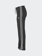 adidas Dark Black Straight Firebird 3 Stripe Straight Trackpants - Image 19 of 20