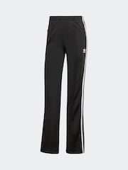 adidas Dark Black Straight Firebird 3 Stripe Straight Trackpants - Image 20 of 20