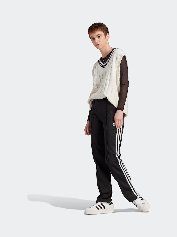 Donkerzwart - adidas Firebird 3 Stripe Straight Trackpants - Image 7 of 20