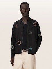 AllSaints Black Laurel Long Sleeve Shirt - Image 4 of 7