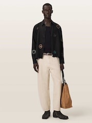 AllSaints Black Laurel Long Sleeve Shirt - Image 6 of 7
