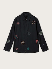 AllSaints Black Laurel Long Sleeve Shirt - Image 7 of 7