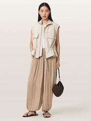 AllSaints Brown Eshe Trousers - Image 5 of 7