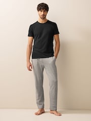 Black Regular Fit 100% Cotton Underwear T-Shirts 5 Pack - Image 3 of 8