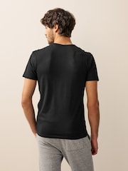 Black Regular Fit 100% Cotton Underwear T-Shirts 5 Pack - Image 4 of 8