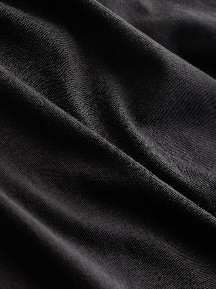 Noir - Ajustement régulier - Lot de 100t-shirts superposés en coton 5 - Image 7 of 8