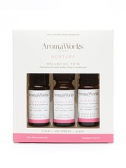 AromaWorks Nuture Wellbeing Pure Essential Oil Trio 3 x 10ml - Image 1 of 1