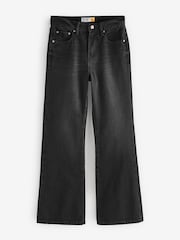 Black Relaxed Bootcut 100% Cotton Jeans - Image 5 of 7