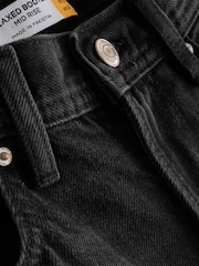 Black Relaxed Bootcut 100% Cotton Jeans - Image 6 of 7