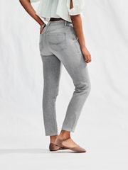 Grau - Bequeme Mom-Stretchjeans - Bild 3 von 3