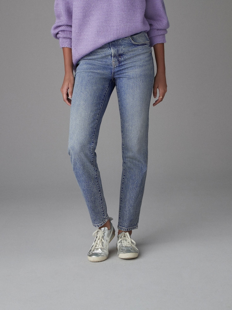 Mid Blue Mom Comfort Stretch Jeans - Image 3 of 7