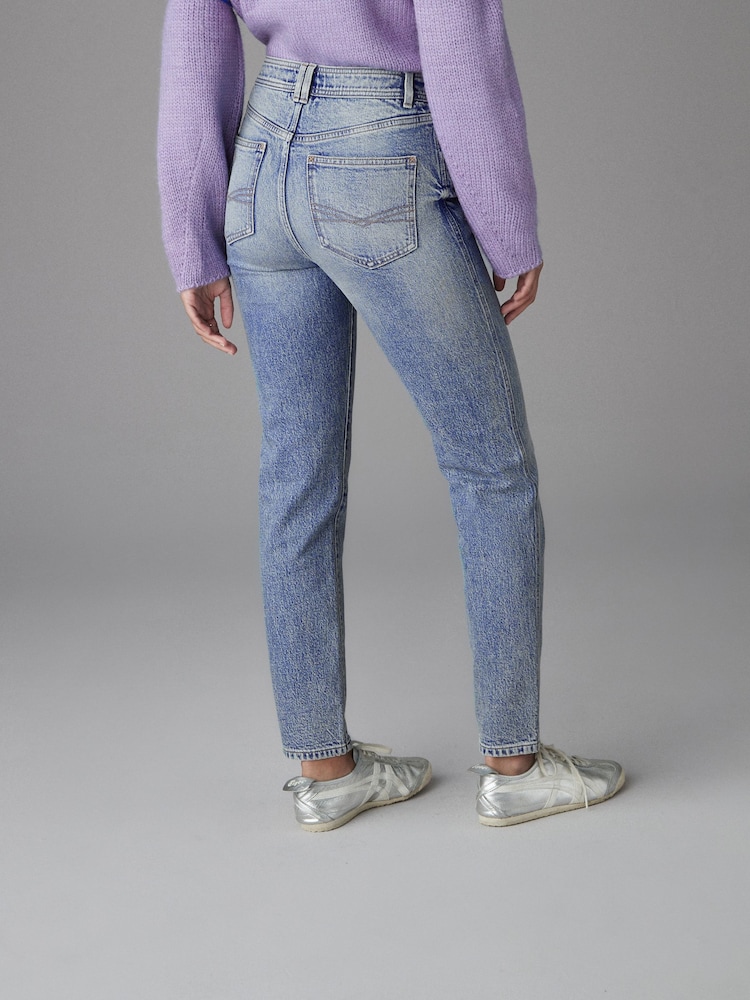 Mid Blue Mom Comfort Stretch Jeans - Image 4 of 7