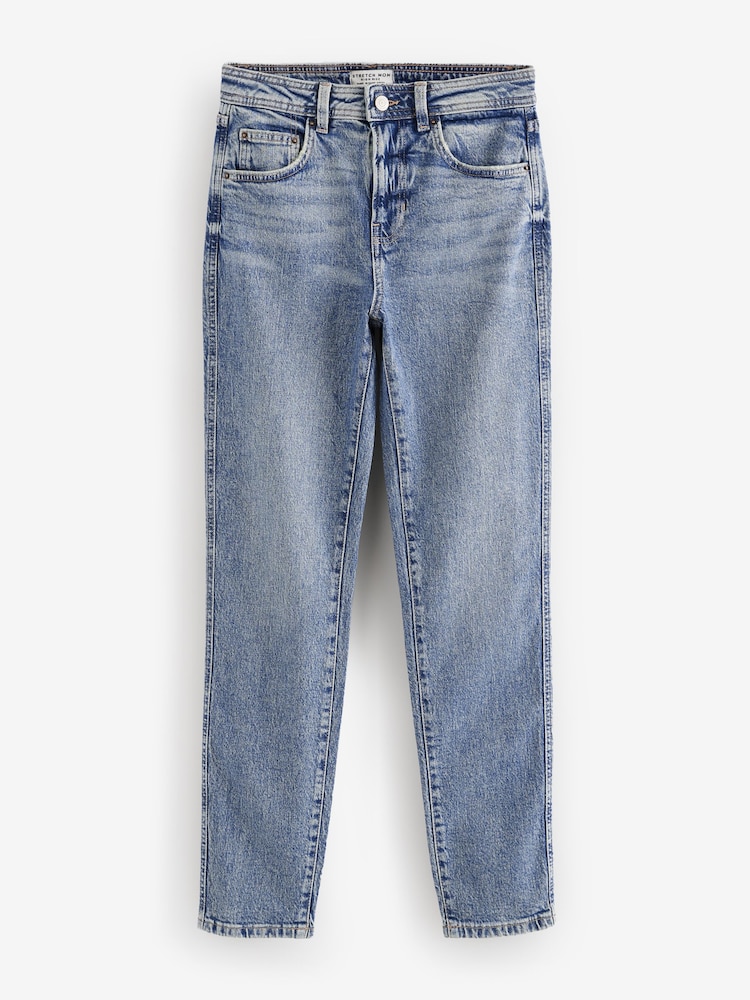 Mid Blue Mom Comfort Stretch Jeans - Image 6 of 7