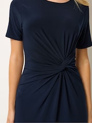 M&Co Blue Twist ITY Dress - Image 4 of 5