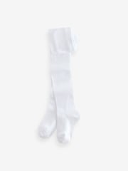 White 5 Pack Cotton Rich School Tights - Image 3 of 6