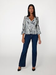 Guess Blue Faye High Waisted Jeans - Image 3 of 4