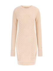 Guess Cream Serena Cable Knit Dress - Image 1 of 4