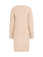 Guess Cream Serena Cable Knit Dress - Image 2 of 4