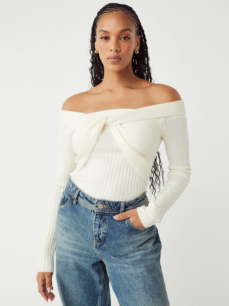 Guess Milana Creamfarbener langärmliger Pullover - Bild 1 von 8