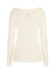 Guess Milana Creamfarbener langärmliger Pullover - Bild 5 von 8