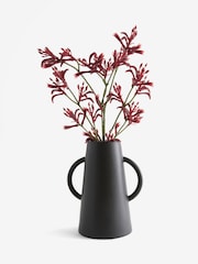 Red Artifical Kang Paw In Ceramic Vase - Image 3 of 4